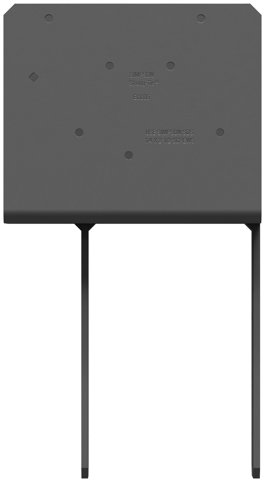 Simpson Strong-Tie ECCQ5-6SDS2.5 ECCQ™ End Column Cap for 5-1/8 in. Beam, 6x Post, with Strong-Drive® SDS Screws