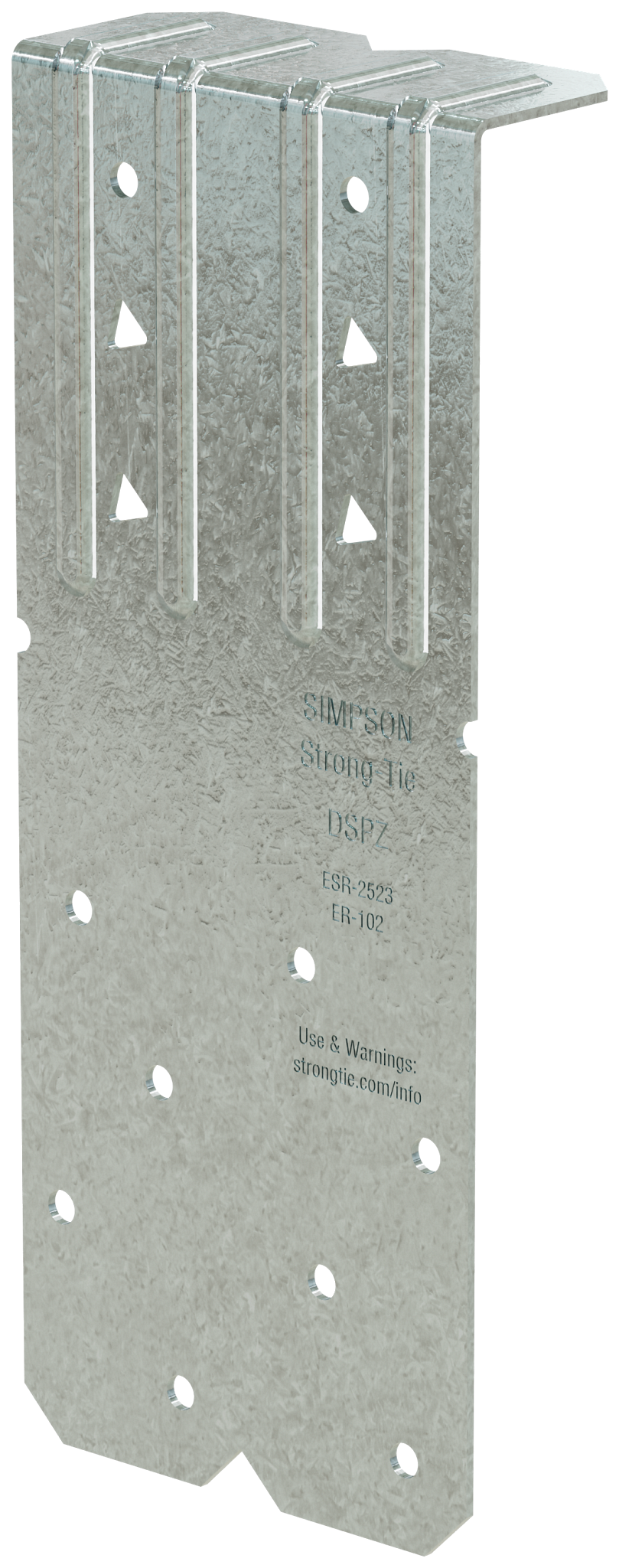 Simpson Strong-Tie DSPZ DSP 18-Gauge ZMAX® Galvanized Double-Stud Plate Tie (Pack of 5400)