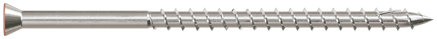 Simpson Strong-Tie T07300WJI Deck-Drive™ DWP WOOD SS Screw — #7 x 3 in. T-15, Trim Head, Type 316, Tan 03 (350-Qty)