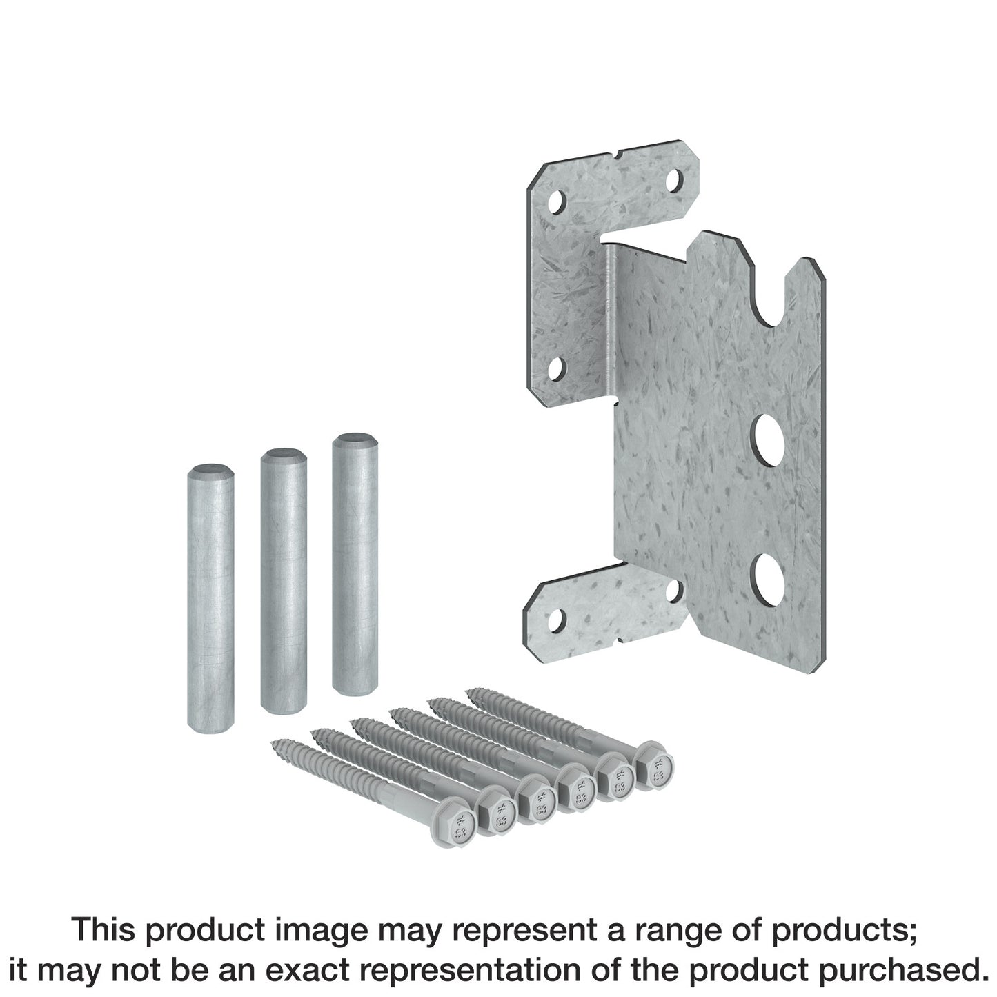 Simpson Strong-Tie CJT4ZL CJTZ® 12-Gauge ZMAX® Galvanized Concealed Joist Tie with (4) Long Pins (Pack of 4)