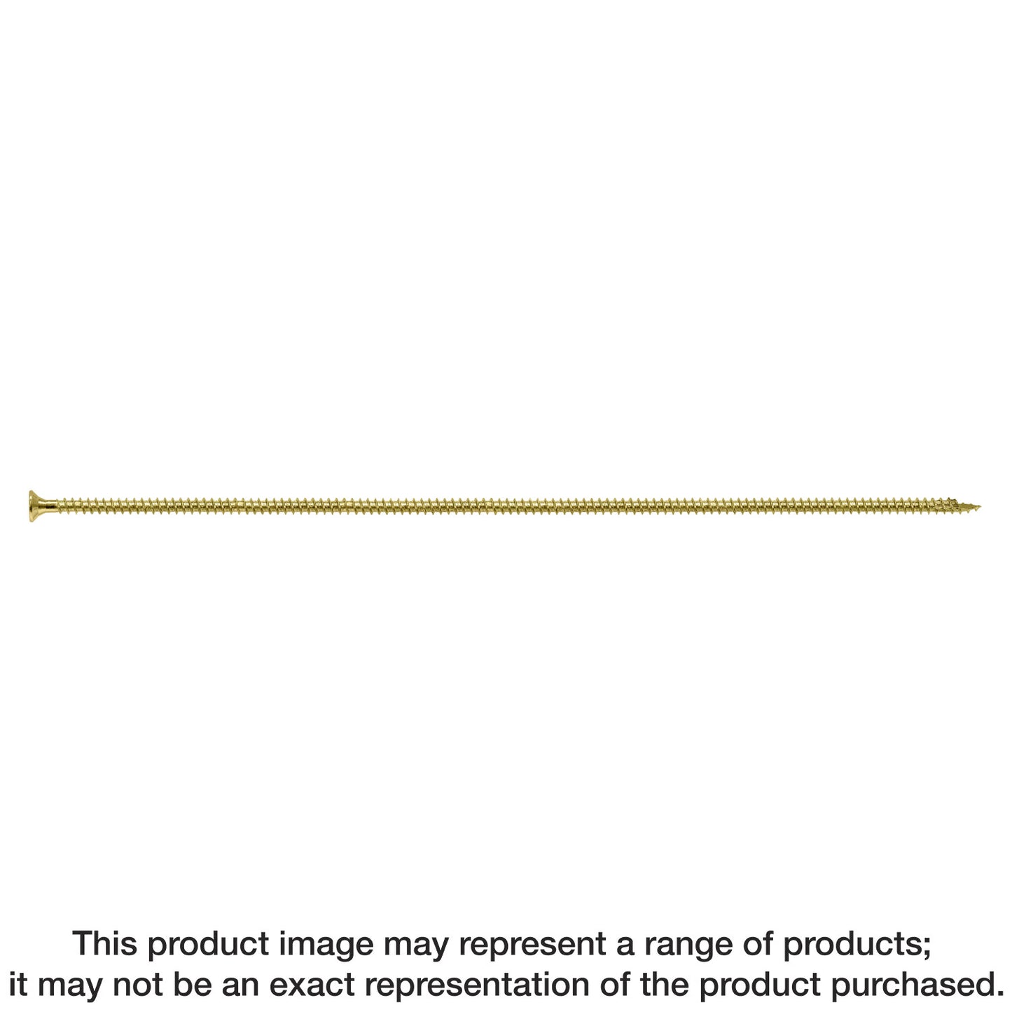 Simpson Strong-Tie SDCF272358 Strong-Drive® SDCF TIMBER-CF Screw — 0.390 in. x 23-5/8 in. T50, Yellow Zinc (100-Qty) (Pack of 44)