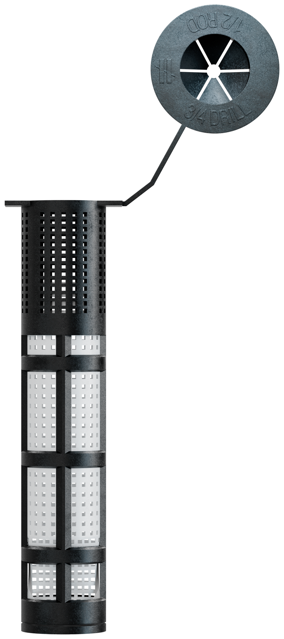 Simpson Strong-Tie AWS503P Opti-Mesh 3-1/2 in. Acrylic Adhesive Plastic Screen Tube for 1/2 in. Rod for AT-XP