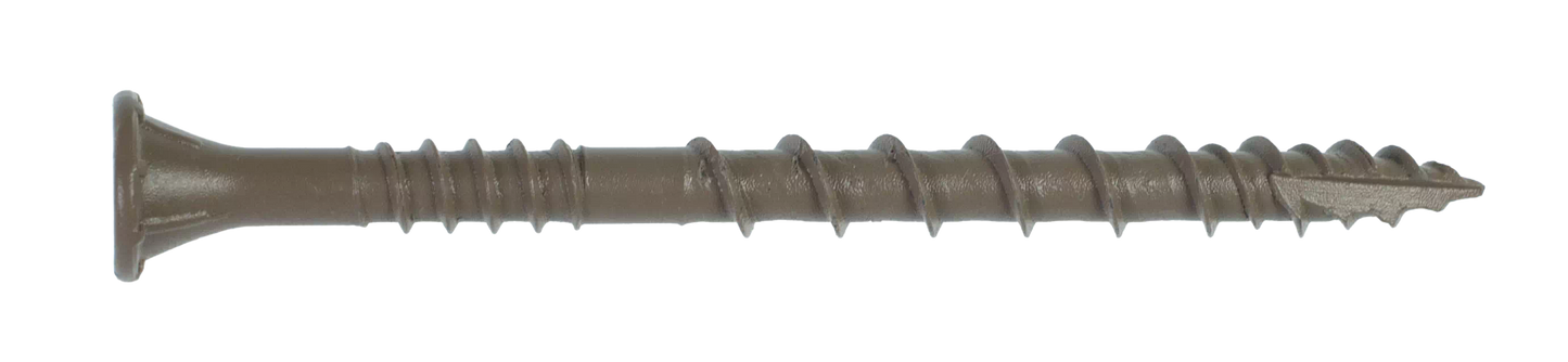 Simpson Strong-Tie DSVT158R350C Deck-Drive™ DSV WOOD Screw — #8 x 1-5/8 in. T-25, Flat Head, Quik Guard®, Tan (350-Qty) (Pack of 600)