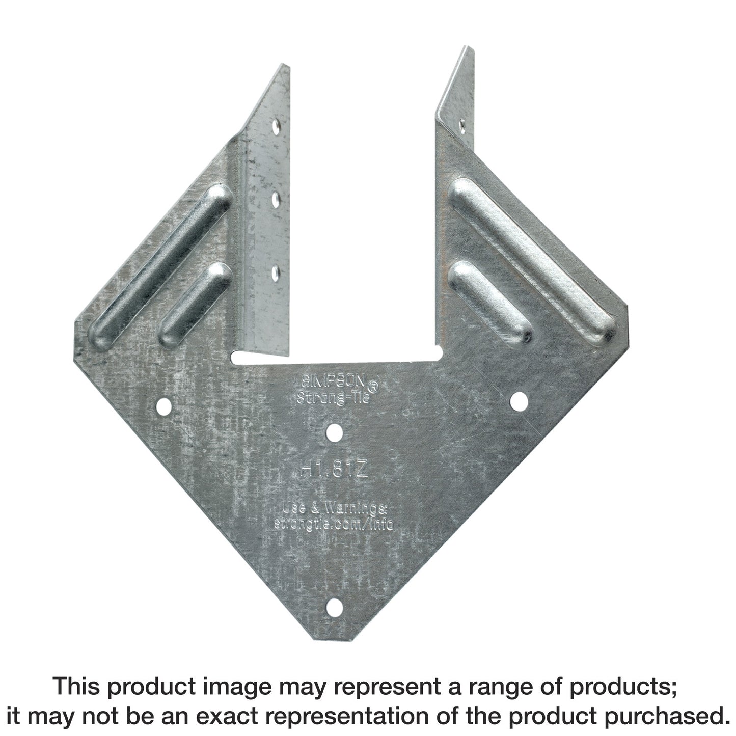 Simpson Strong-Tie H1.81Z H1.81 18-Gauge ZMAX® Galvanized Hurricane Tie (Pack of 50)