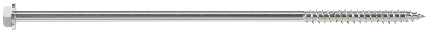 Simpson Strong-Tie SDWH271000SS-R5 Strong-Drive® SDWH™ TIMBER-HEX SS Screw — 0.275 in. x 10 in. 1/2 Hex, Type 316 (5-Qty) (Pack of 540)