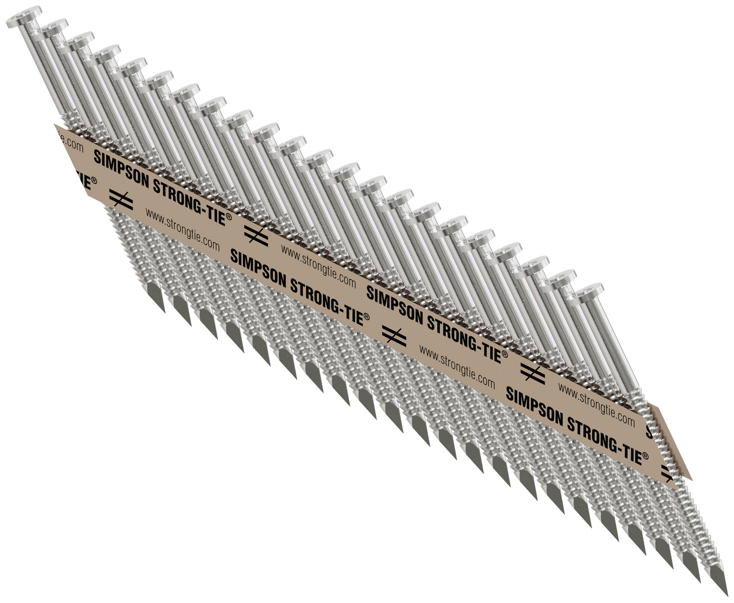 Simpson Strong-Tie T9A250MCN Strong-Drive® 33° SCNR™ RING-SHANK CONNECTOR Nail — 2-1/2 in. x .148 in. Type 316 (1000-Qty) (Pack of 4)