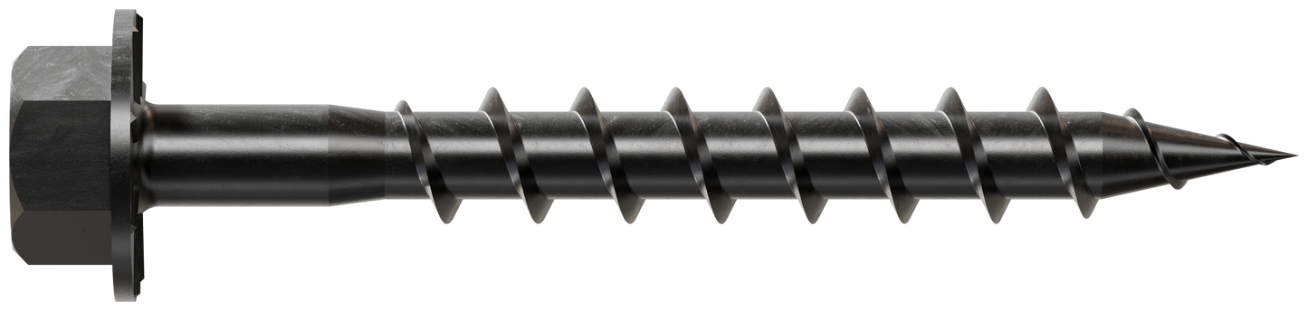 Simpson Strong-Tie SD9112DBBR50 Outdoor Accents® Connector Screw — #9 x 1-1/2 in. Double-Barrier Coating, Black (50-Qty) (Pack of 5)
