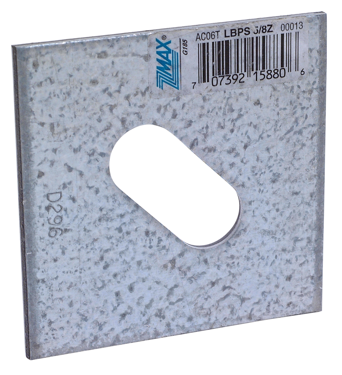 Simpson Strong-Tie LBPS 5/8Z LBPS 3 in. x 3 in. ZMAX® Galvanized Slotted Bearing Plate with 5/8 in. Bolt Dia.