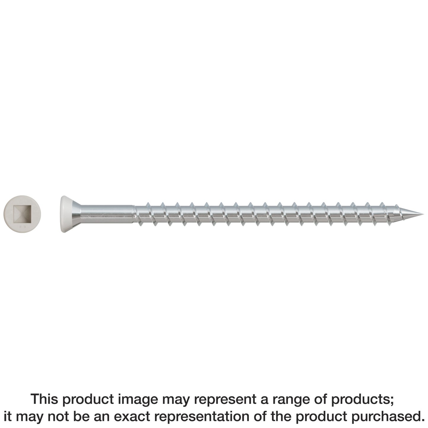 Simpson Strong-Tie DTH212S305GR01 Trim-Head Screw — Sharp Point (Collated) — #7 x 2-1/2 in. #2 Square Type 305 Gray 01 (1000-Qty)