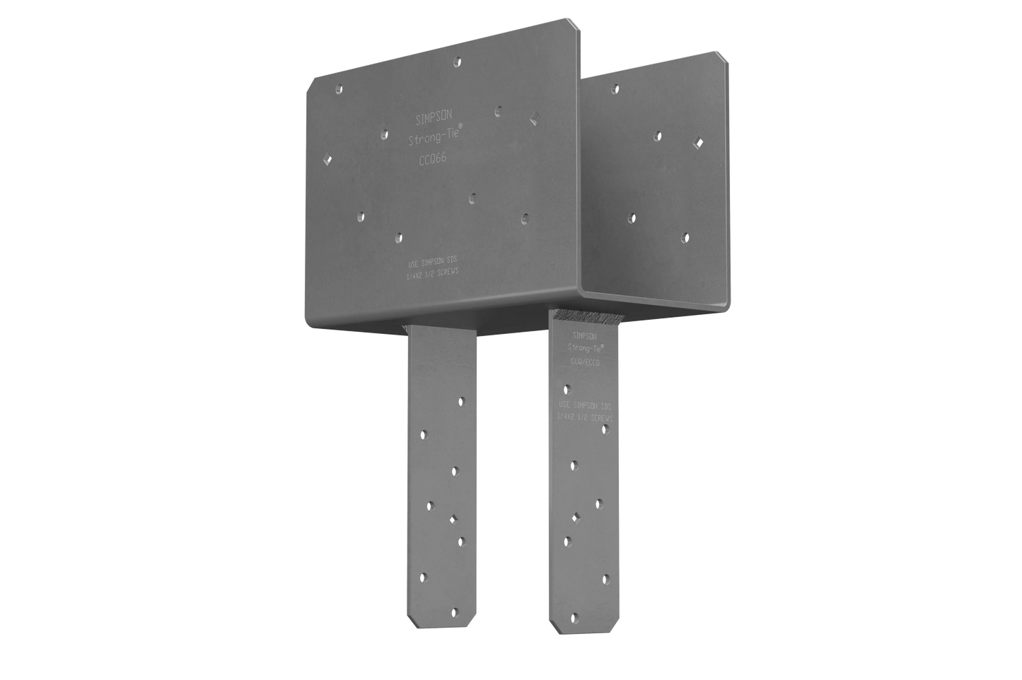 Simpson Strong-Tie CCQ66-SDS2.5HDG CCQ™ HDG Column Cap for 6x Beam, 6x Post with Strong-Drive® SDS Screws