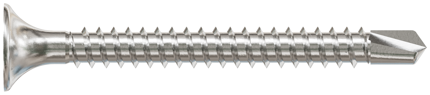Simpson Strong-Tie F08T162BDB Self-Drilling Bugle-Head Screw — #8 x 1-5/8 in. #2 Square Drive, Type 410 (3000-Qty)