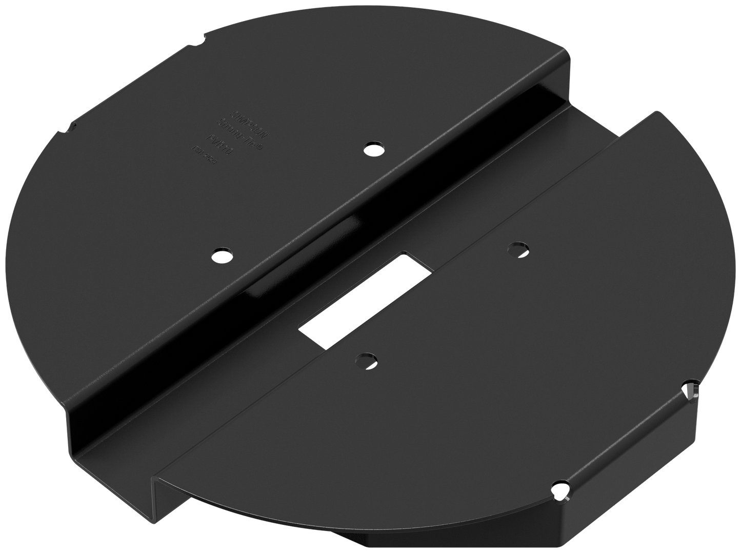 Simpson Strong-Tie PBV10PC PBV 10-in. Black Powder-Coated Hidden Standoff Post Base for Viga Post