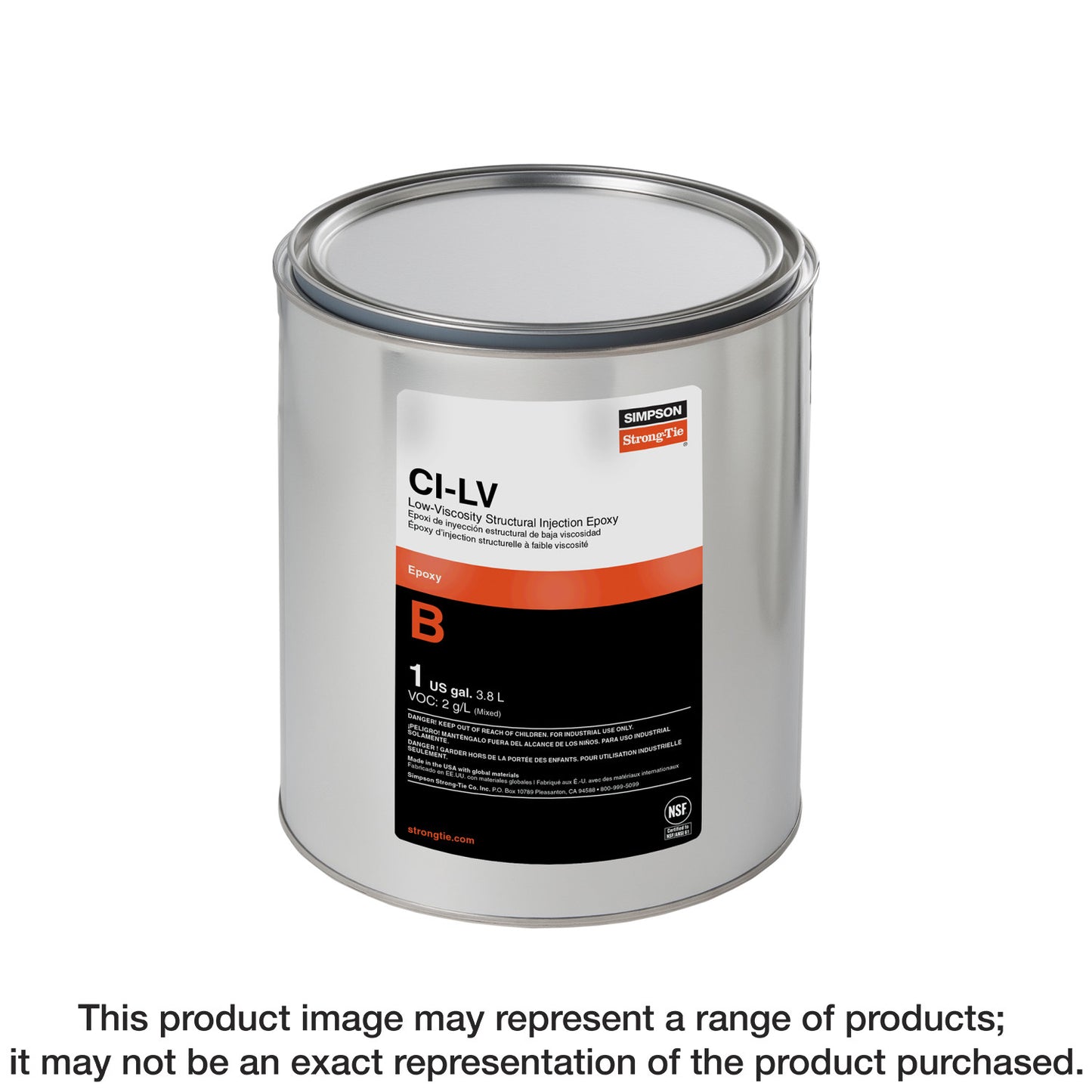 Simpson Strong-Tie CILV32 CI-LV™ Low-Viscosity Structural Injection Epoxy (32 oz.)