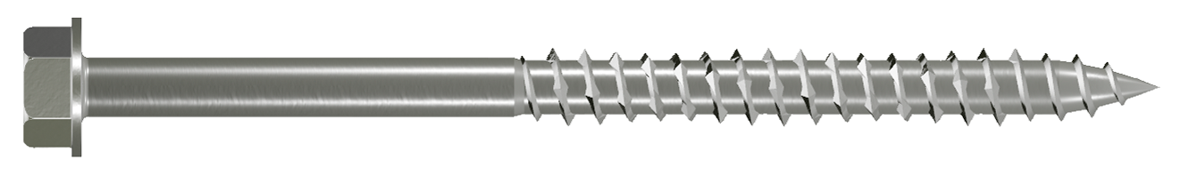 Simpson Strong-Tie SDWH27500SS-R10 Strong-Drive® SDWH™ TIMBER-HEX SS Screw — 0.275 in. x 5 in. 1/2 Hex, Type 316 (10-Qty)