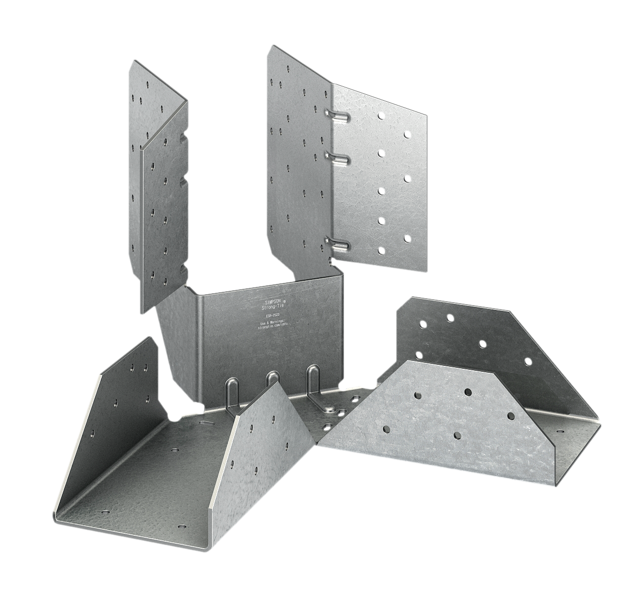 Simpson Strong-Tie HHRC44 HHRC® Galvanized Hip-Ridge Connector for 4x Ridge, 4x Hip
