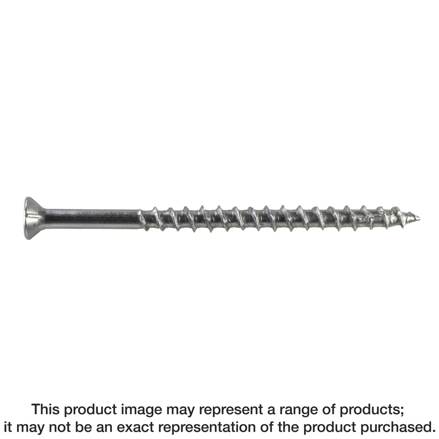 Simpson Strong-Tie S10350WPB Deck-Drive™ DWP WOOD SS Screw — #10 x 3-1/2 in. T-25, Flat Head, Type 305 (1000-Qty) (Pack of 64)