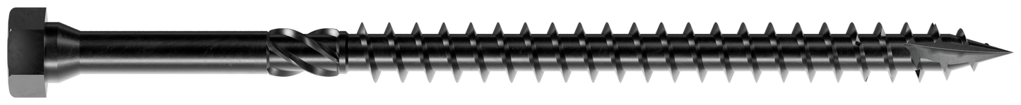 Simpson Strong-Tie SDHR10X160-R25 Strong-Drive® SDHR COMBO-HEAD Screw — 10 mm x 160 mm, Black E-Coat (25-Qty)