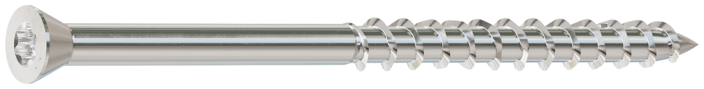 Simpson Strong-Tie S07250WP1 Deck-Drive™ DWP WOOD SS Screw — #7 x 2-1/2 in. T-15, Trim Head, Type 305 (1 lb.) (Pack of 1500)