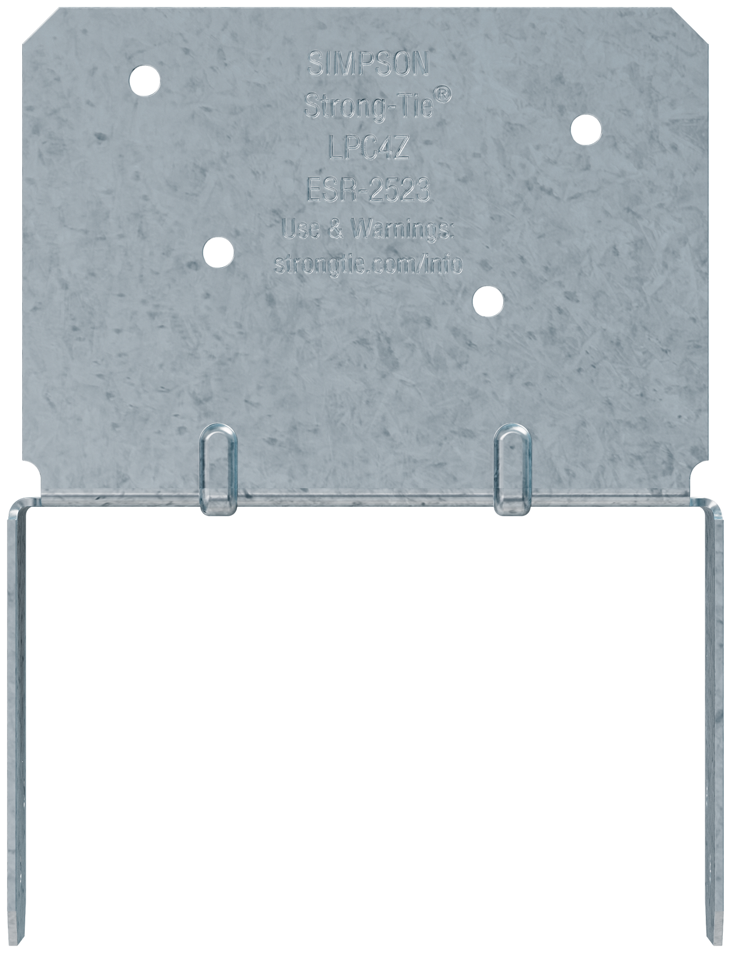 Simpson Strong-Tie LPC4Z LPCZ™ ZMAX® Galvanized Adjustable Post Cap for 4x