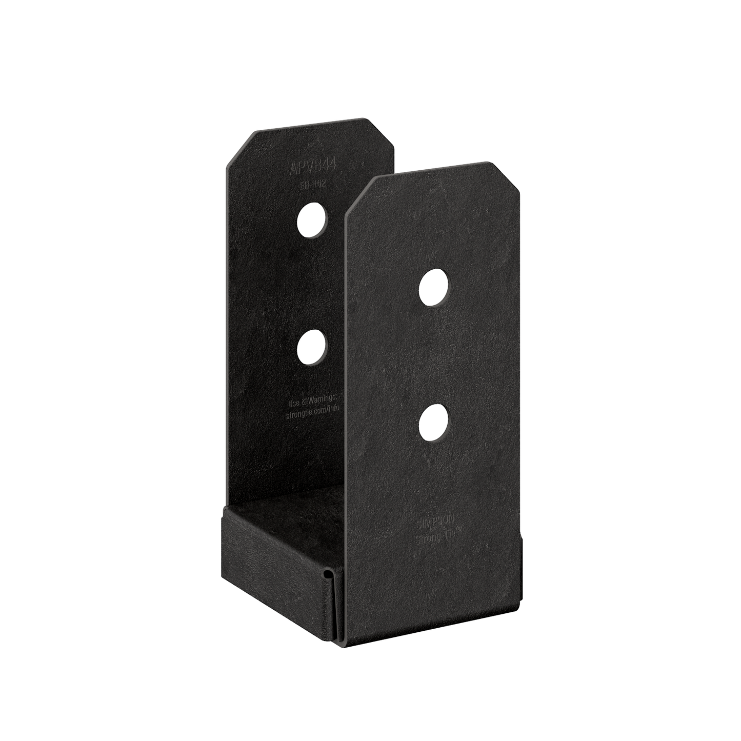 Simpson Strong-Tie APVB44 Outdoor Accents® Avant Collection™ ZMAX®, Black Powder-Coated Post Base for 4x4 (Pack of 384)