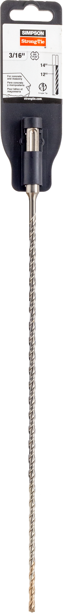 Simpson Strong-Tie MDPL01814 3/16 in. x 14 in. SDS-plus® Shank Drill Bit (Pack of 60)