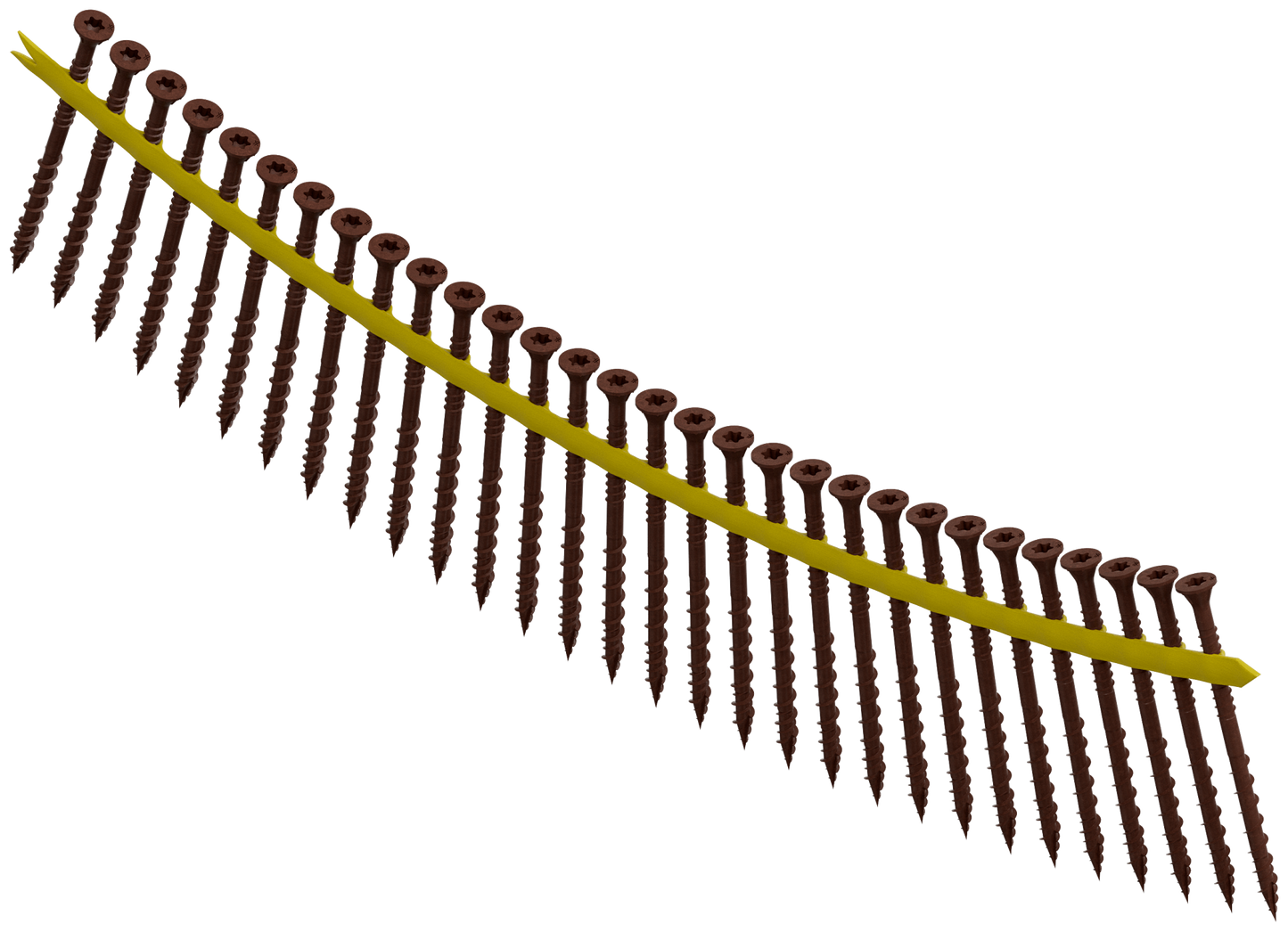 Simpson Strong-Tie DSVR3S Deck-Drive™ DSV WOOD Screw (Collated) — #10 x 3 in. T25 6-Lobe, Red (1000-Qty) (Pack of 100)