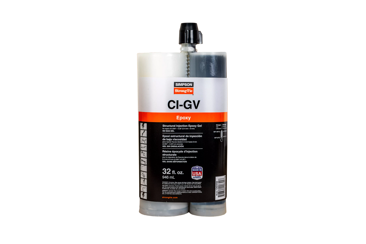 Simpson Strong-Tie CIGV32 CI-GV™ Structural Injection Epoxy Gel (32 oz.)