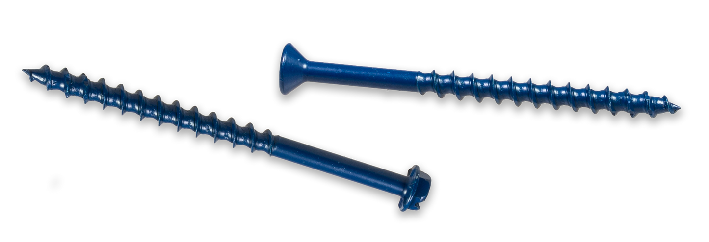 Simpson Strong-Tie TNT25334HC25 Titen Turbo™ — 1/4 in. x 3-3/4 in. Hex-Head Concrete and Masonry Screw, Blue (25-Qty) (Pack of 1152)