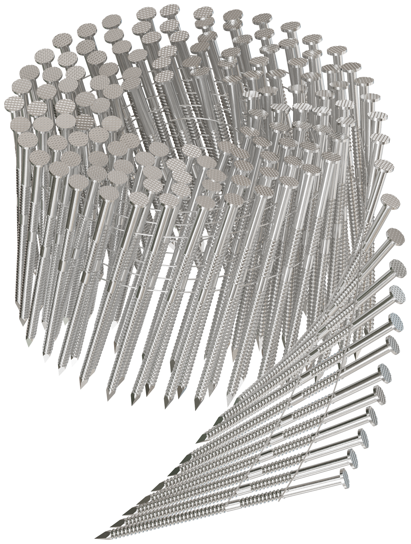 Simpson Strong-Tie S11A325PNJ 15° Wire Coil, Full Round Head, Ring-Shank Decking/Framing Nail — 3-1/4 in. x 0.12 in. Type 304 (1800-Qty) (Pack of 80)