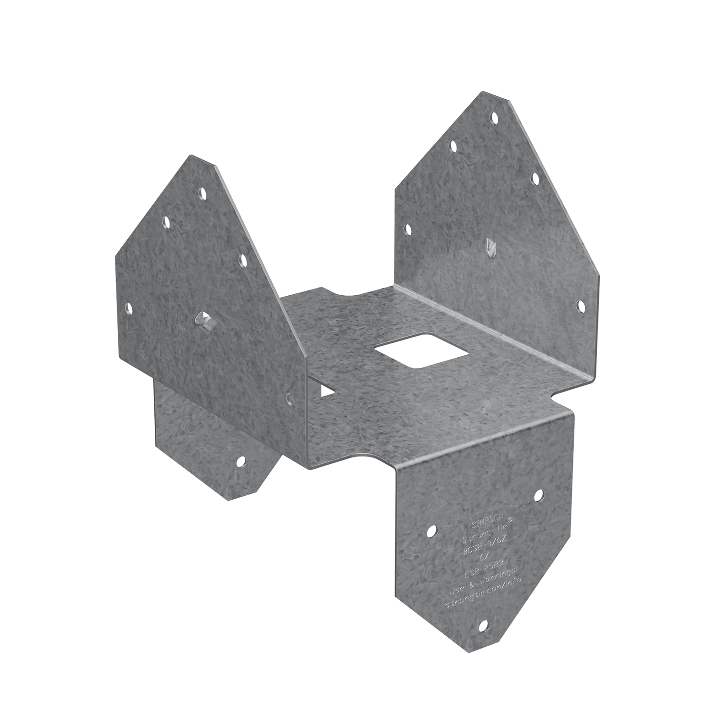 Simpson Strong-Tie BCS2-3/6 BCS Galvanized Post Cap for Triple 2x Beam, 6x Post