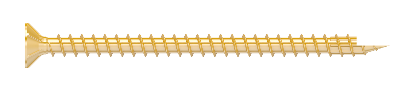 Simpson Strong-Tie SDCF22434 Strong-Drive® SDCF TIMBER-CF Screw — 0.315 in. x 4-3/4 in. T40, Yellow Zinc (250-Qty) (Pack of 39)
