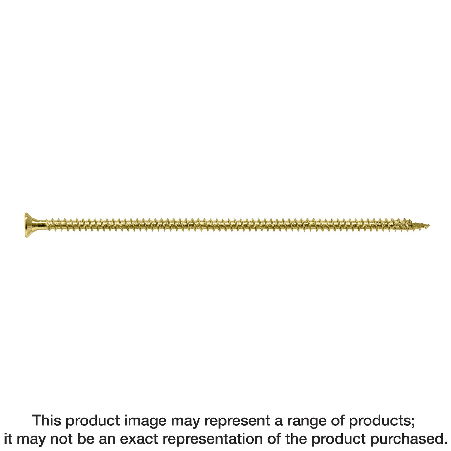 Simpson Strong-Tie SDCF221014 Strong-Drive® SDCF TIMBER-CF Screw — 0.315 in. x 10-1/4 in. T40, Yellow Zinc (250-Qty)