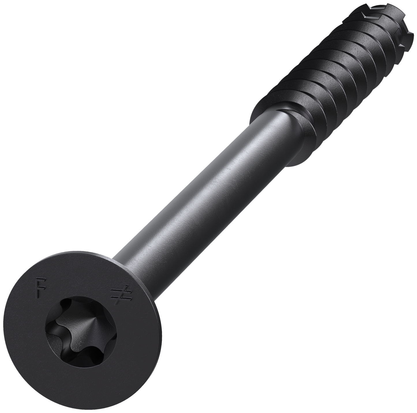 Simpson Strong-Tie TNTBL25400TF Titen Turbo™ — 1/4 in. x 4 in. 6-Lobe Flat-Head Concrete and Masonry Screw, Black (100-Qty) (Pack of 4)