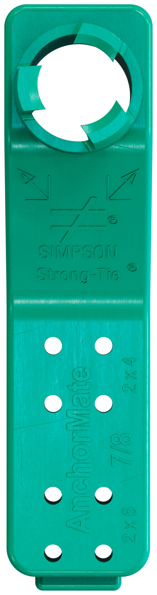 Simpson Strong-Tie AM 7/8 AnchorMate® 7/8-in. Dia. Anchor Bolt Holder — Green (100-Qty)