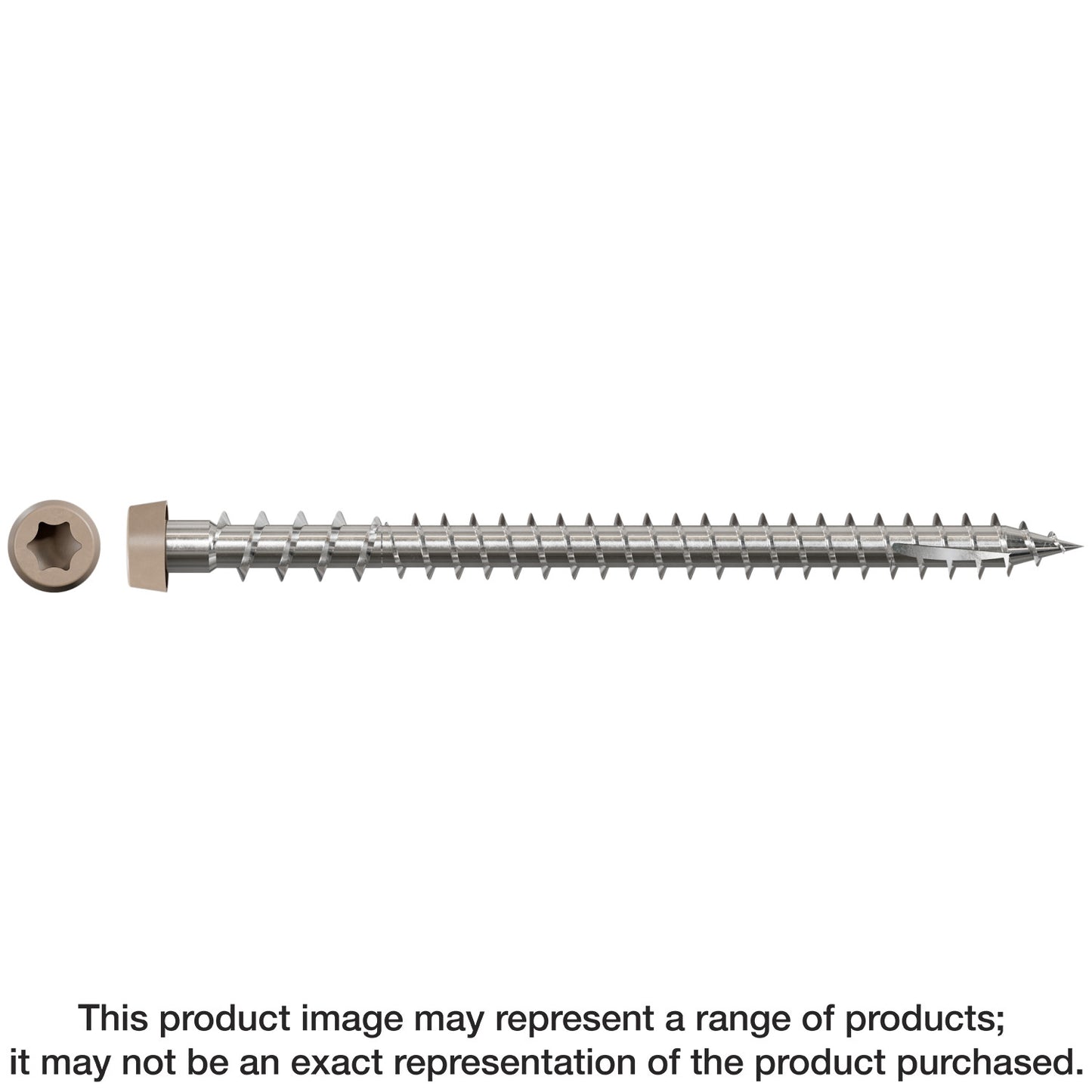 Simpson Strong-Tie DCU234S316GR01 Deck-Drive™ DCU COMPOSITE Screw (Collated) — #10 x 2-3/4 in. Type 316, Gray 01 (1000-Qty)