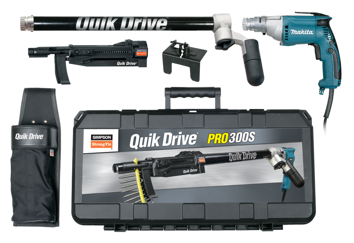 Simpson Strong-Tie PRO300SM25K Quik Drive® PRO300S Decking System w/ Makita® 2500 RPM Screwdriver Motor