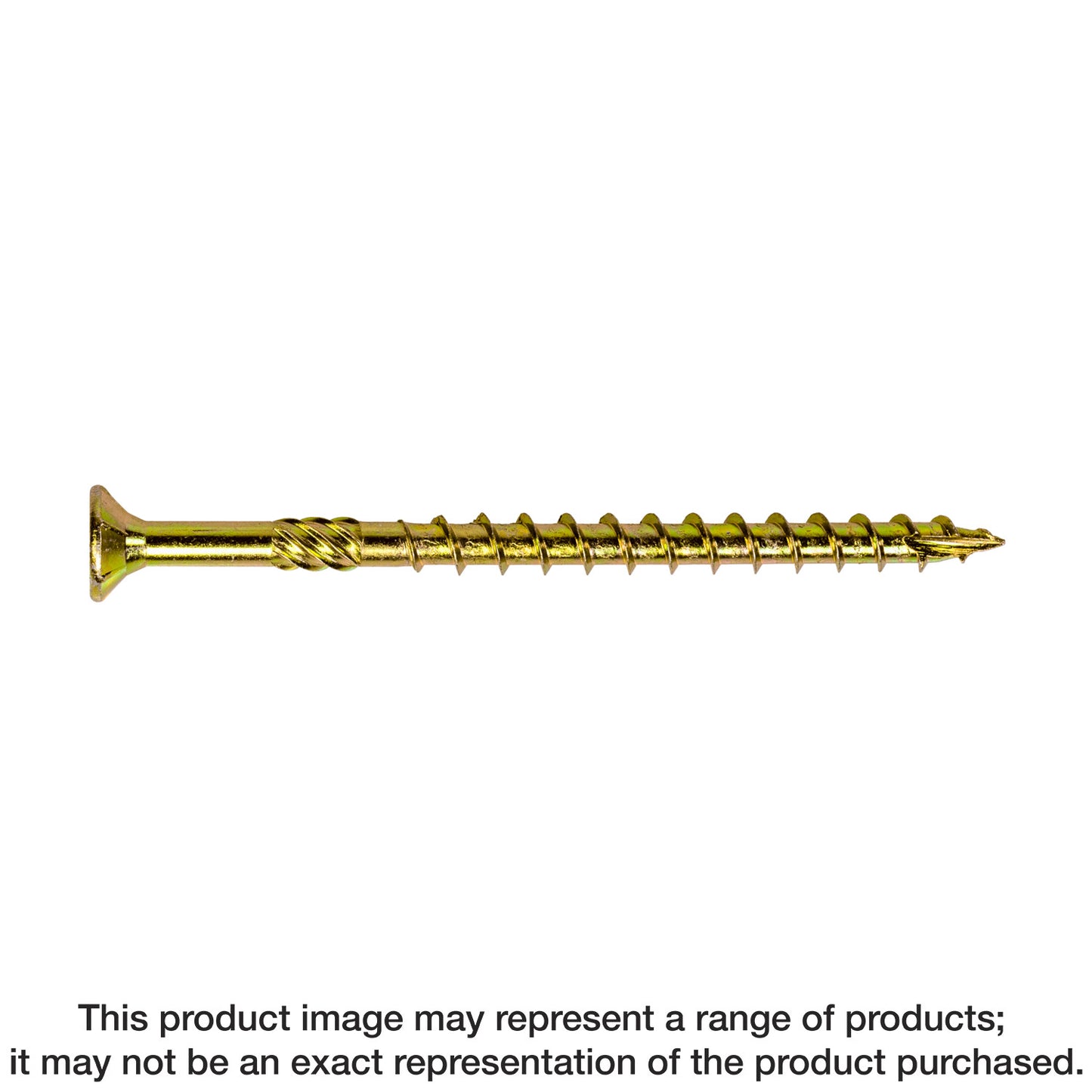 Simpson Strong-Tie SDCP22434 Strong-Drive® SDCP TIMBER-CP Screw — 0.315-in. x 4-3/4-in. T40, Yellow Zinc (250-Qty)