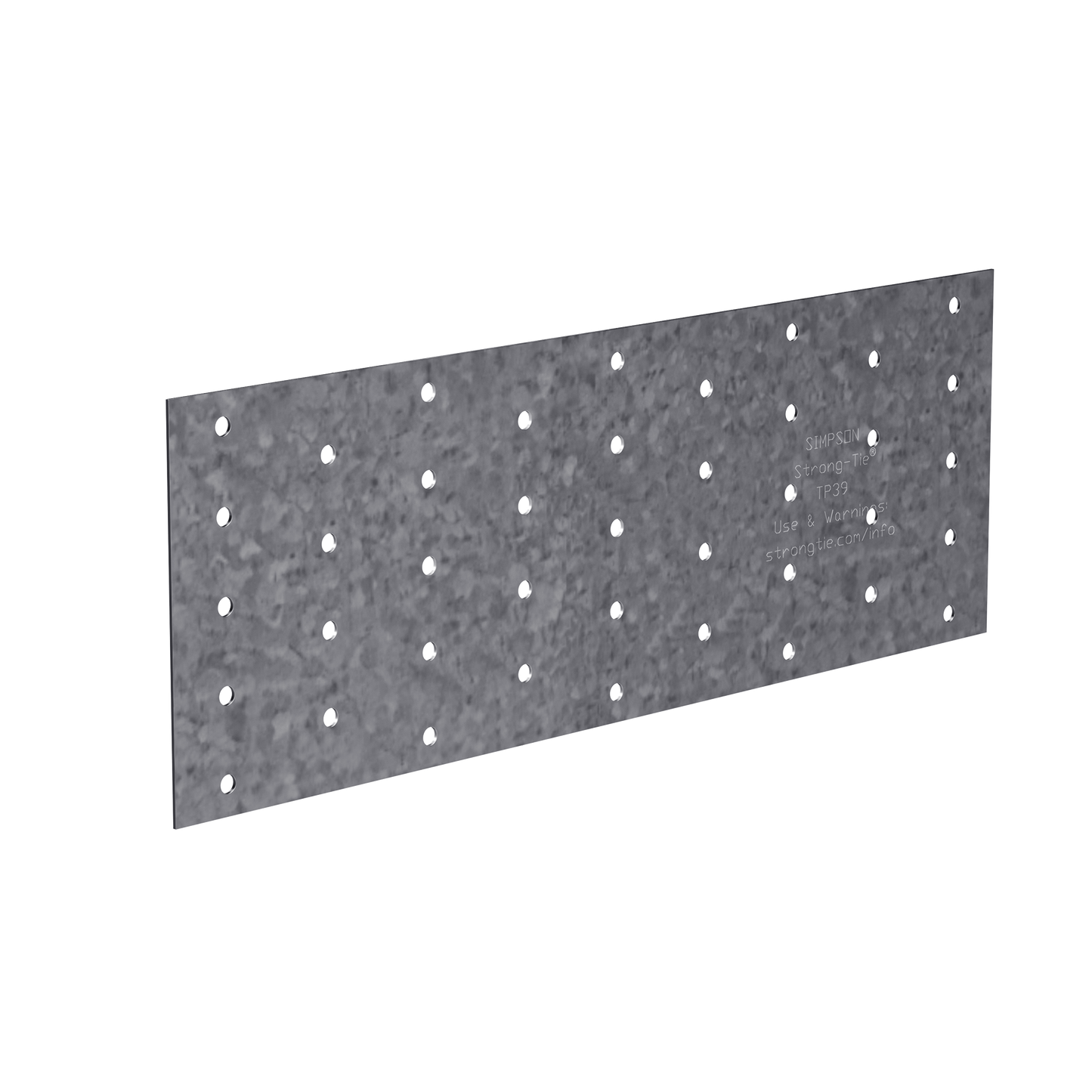 Simpson Strong-Tie TP39 TP 3-1/2 in. x 9 in. 20-Gauge Galvanized Tie Plate (Pack of 12000)