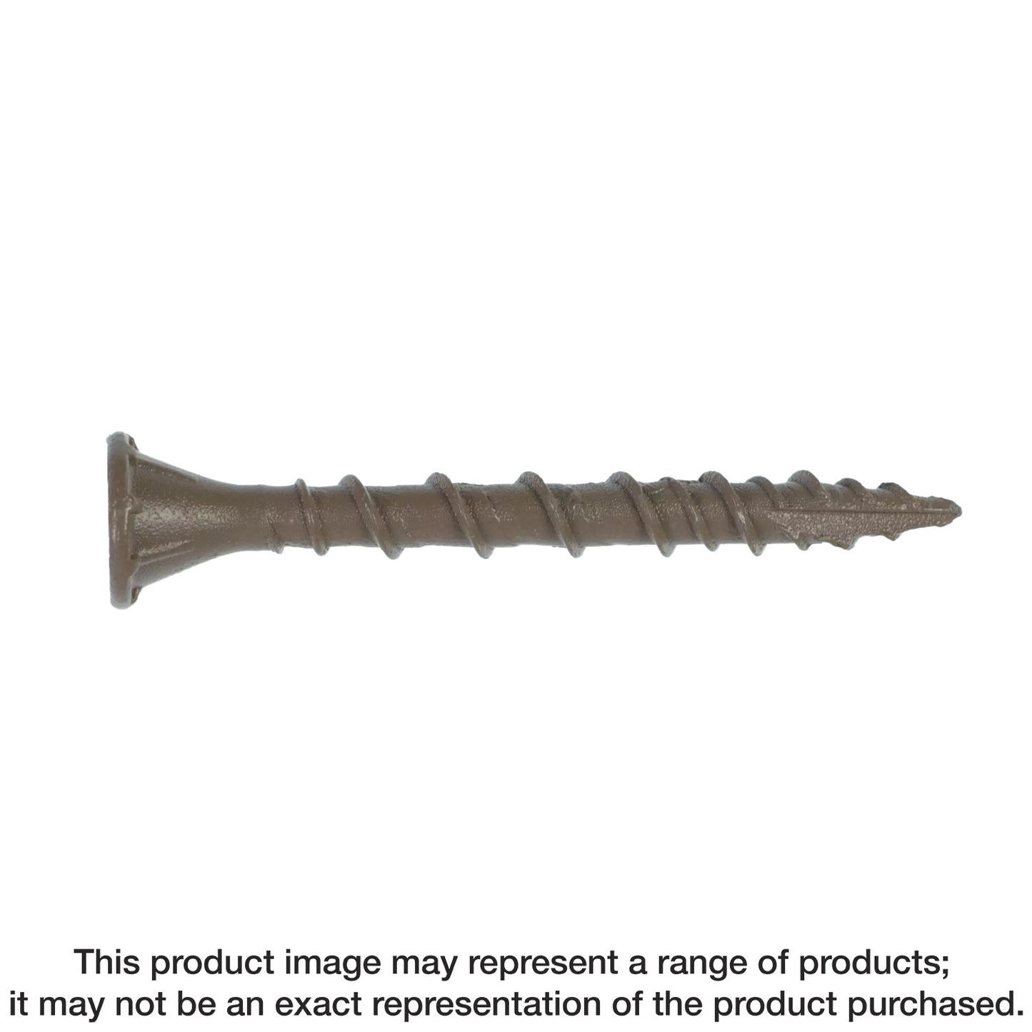 Simpson Strong-Tie DSVT158R350 Deck-Drive™ DSV WOOD Screw — #8 x 1-5/8 in. T25, Flat Head, Quik Guard®, Tan (350-Qty) (Pack of 6)