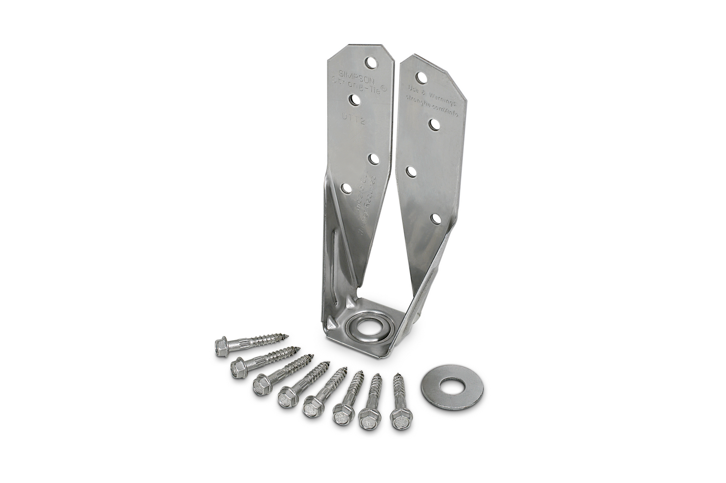 Simpson Strong-Tie DTT2SS-SDS2.5 DTT2SS™ Stainless-Steel Deck Tension Tie for 2x with 2-1/2 in. SDS Screws (Pack of 2400)