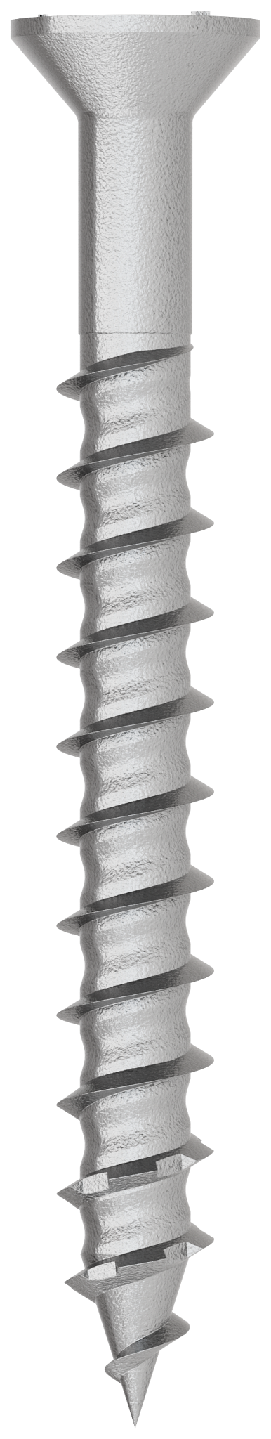 Simpson Strong-Tie TNTSS625214TTR Titen Turbo™ — 1/4 in. x 2-1/4 in. Type 316 Stainless-Steel Trim-Head Concrete and Masonry Screw (50-Qty)