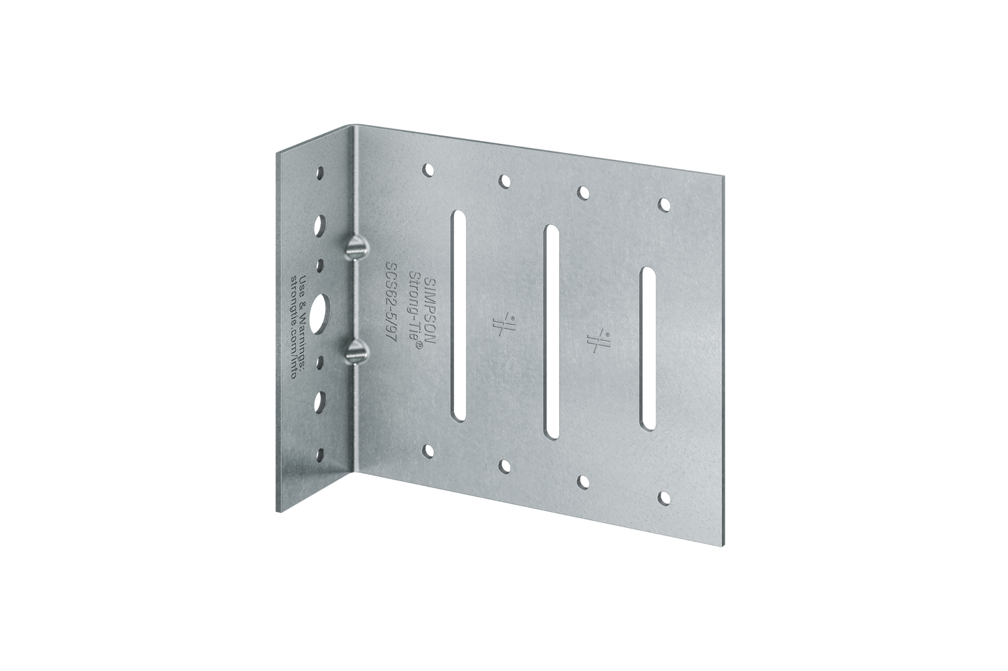 Simpson Strong-Tie SCS32-5/97-KT25 SCS 2 in. x 3-1/2 in. x 5 in. 12-Gauge Seismic Bypass Framing Slide Clip w/ Screws (25-Qty)