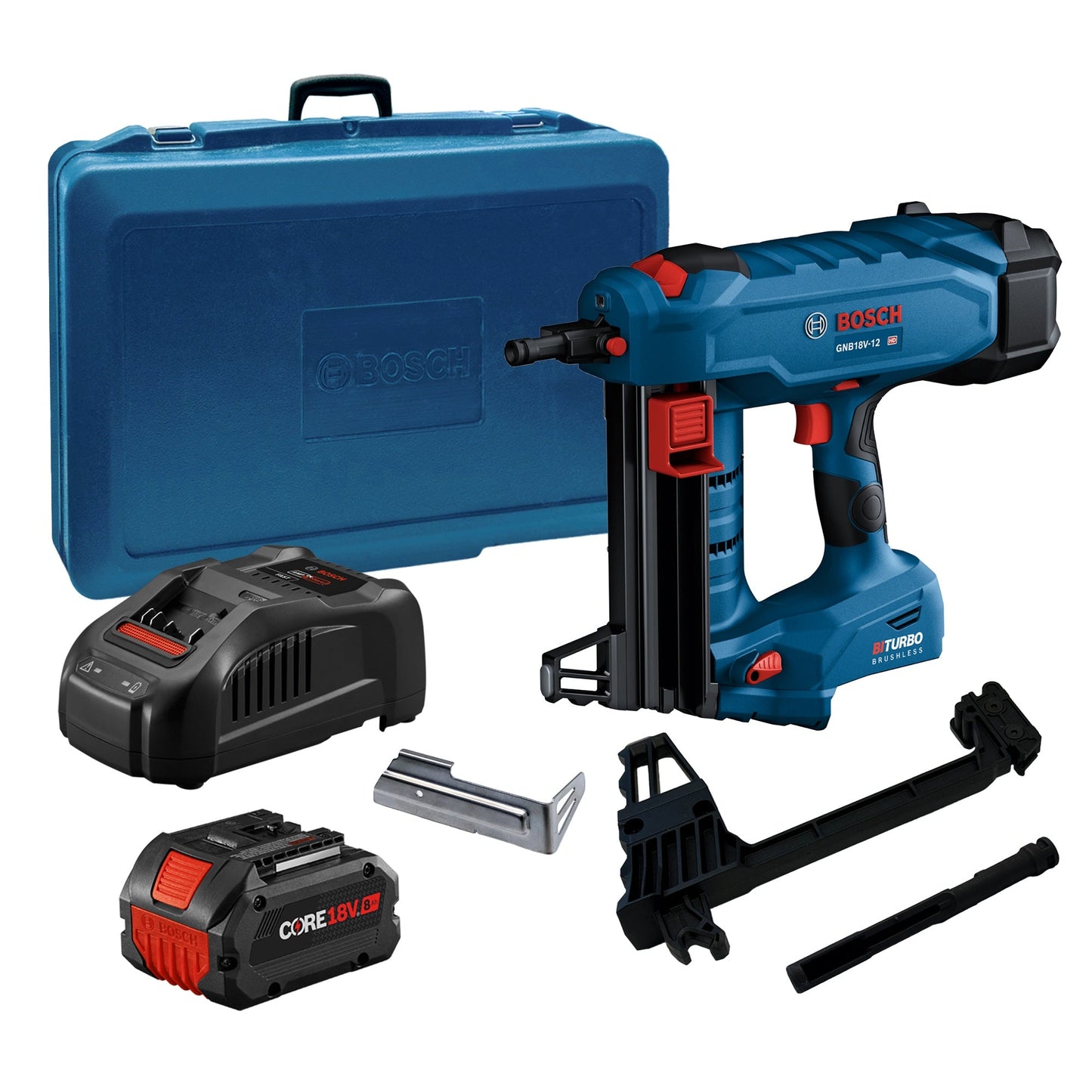 BOSCH GNB18V-12K14 PROFACTOR™ 18V Concrete Nailer Kit with (1) CORE18V® 8 Ah High Performance Battery