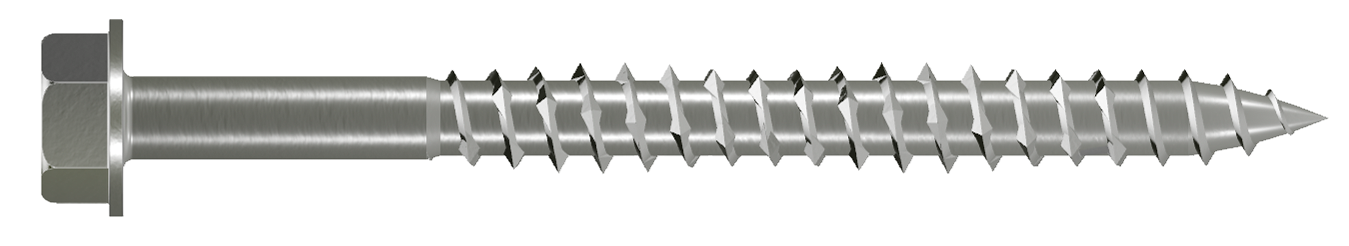 Simpson Strong-Tie SDWH27400SS-RP1 Strong-Drive® SDWH™ TIMBER-HEX SS Screw — 0.275 in. x 4 in. 1/2 Hex, Type 316 (Pack of 50)