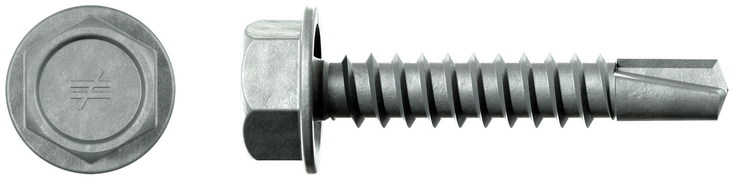 Simpson Strong-Tie XQ1S1016 Strong-Drive® Self-Drilling X Metal Screw (Collated) — #10 x 1 in. 5/16 Hex, Quik Guard® (1500-Qty) (Pack of 100)