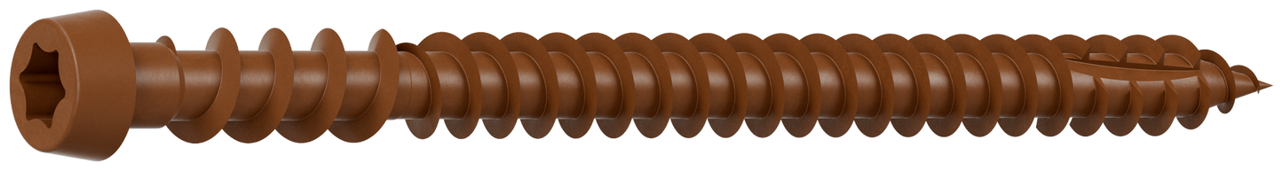 Simpson Strong-Tie DCU234RDMB Deck-Drive™ DCU COMPOSITE Screw — #10 x 2-3/4 in. T20, Quik Guard®, Red (1750-Qty)