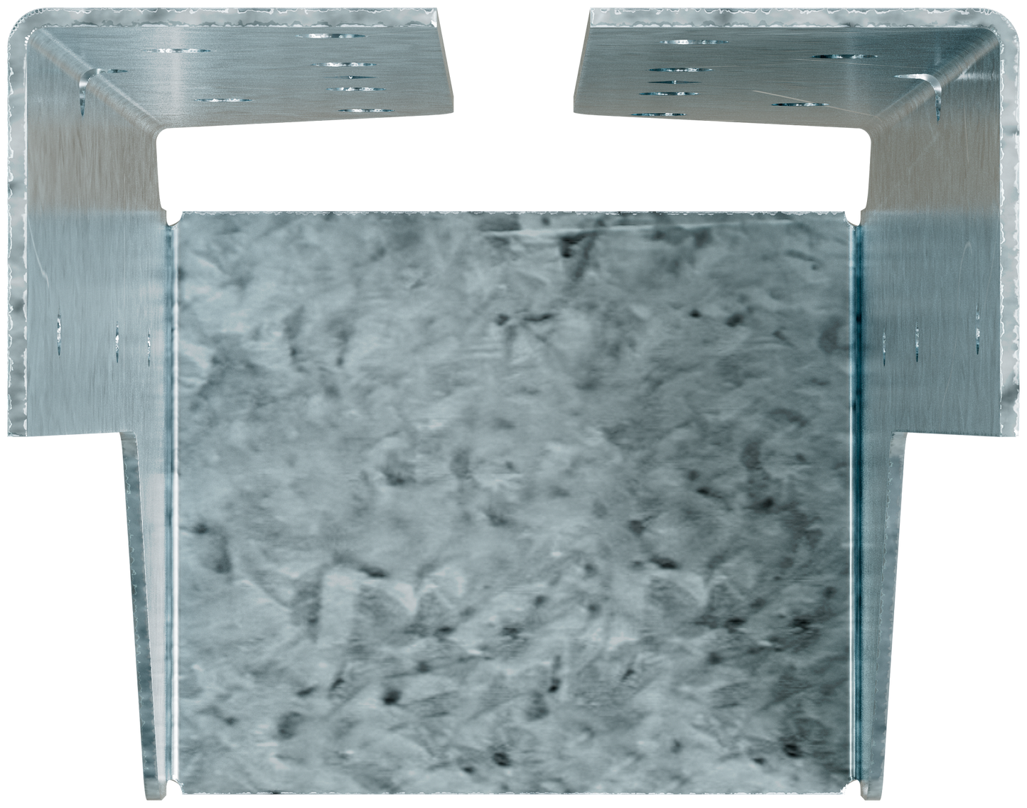Simpson Strong-Tie HUCQ410Z-SDSG HUCQ ZMAX® Galvanized Heavy Face-Mount Concealed-Flange Joist Hanger for 4x10 w/ Screws