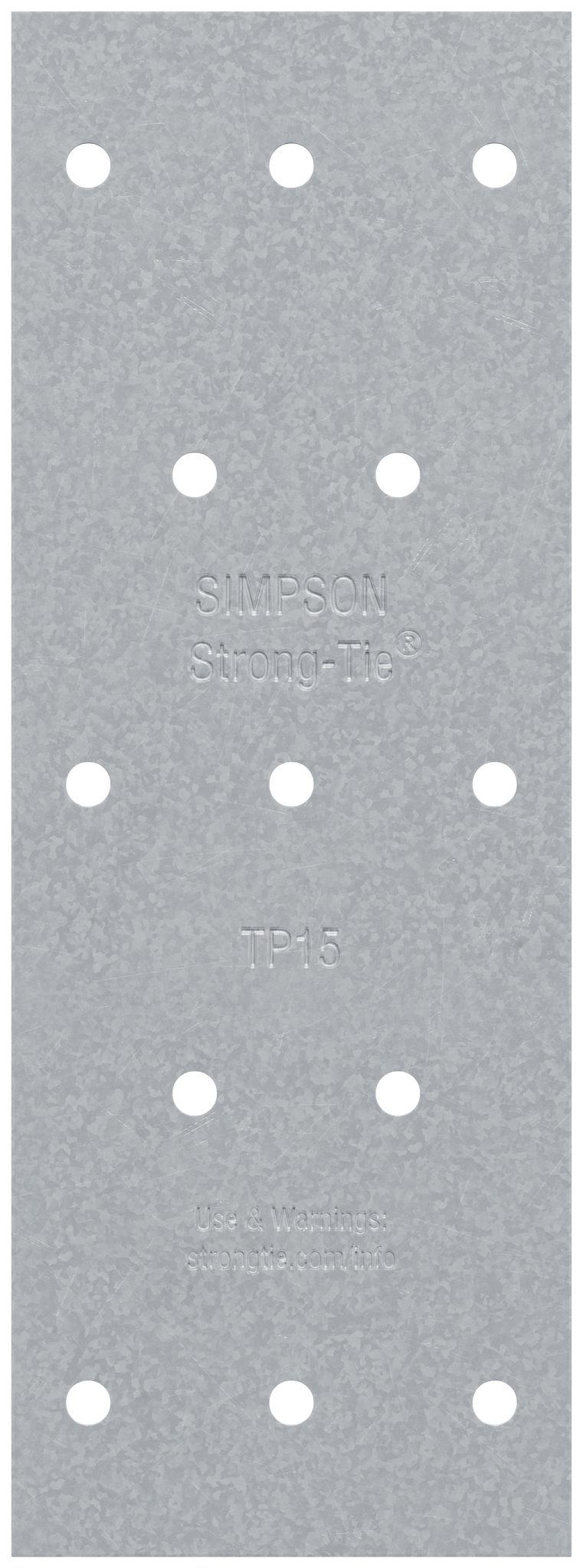 Simpson Strong-Tie TP15 TP 1-13/16 in. x 5 in. 20-Gauge Galvanized Tie Plate (Pack of 18000)