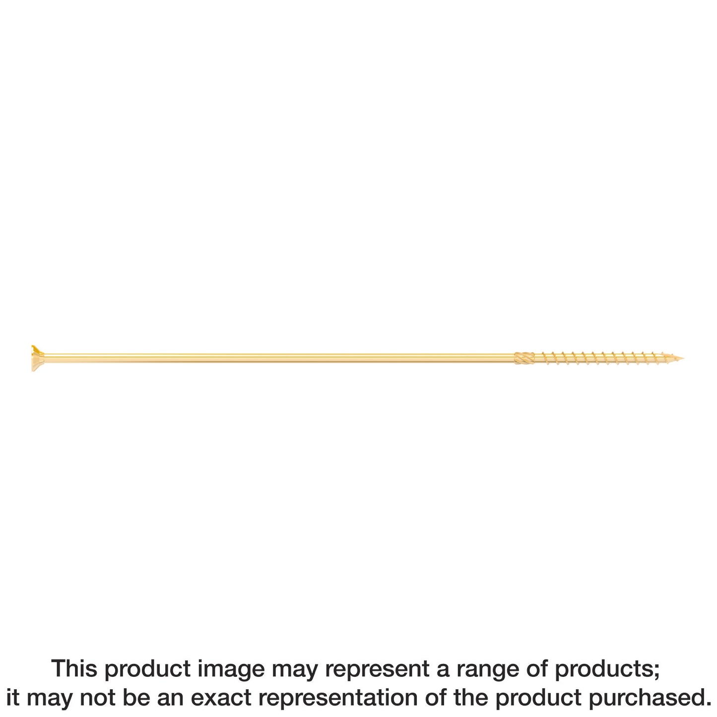 Simpson Strong-Tie SDCP271400 Strong-Drive® SDCP TIMBER-CP Screw — 0.390-in. x 14-in. T40, Yellow Zinc (150-Qty)