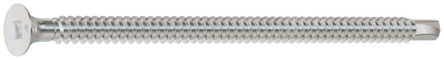 Simpson Strong-Tie F10T350BDB Self-Drilling Bugle-Head Screw — #10 x 3-1/2 in. #2 Square Drive, Type 410 (1000-Qty) (Pack of 64)